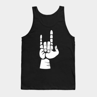 Rock And Roll Hand Sign Tank Top